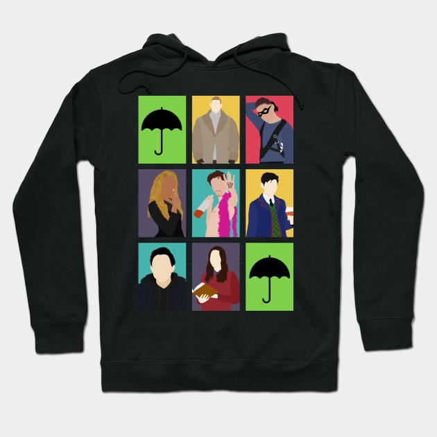 The Umbrella Academy Colors Hoodie by byebyesally